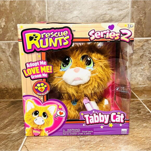 Rescue Runts TABBY CAT Adopt Me Series 2 - Retired S19015 - 2019 Factory Sealed - Picture 2 of 7